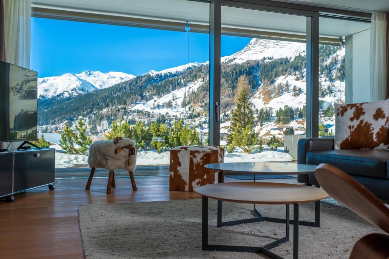 Luxury Panorama Apartment With Alpengold Spa Access Davos Kültér fotó